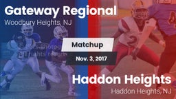 Matchup: Gateway Regional vs. Haddon Heights  2017