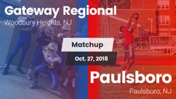 Matchup: Gateway Regional vs. Paulsboro  2018
