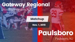 Matchup: Gateway Regional vs. Paulsboro  2019