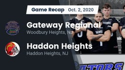 Recap: Gateway Regional  vs. Haddon Heights  2020