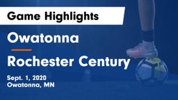 Owatonna  vs Rochester Century  Game Highlights - Sept. 1, 2020