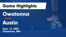 Owatonna  vs Austin  Game Highlights - Sept. 13, 2020
