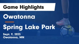Owatonna  vs Spring Lake Park  Game Highlights - Sept. 9, 2023