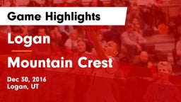 Logan  vs Mountain Crest  Game Highlights - Dec 30, 2016