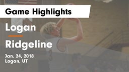 Logan  vs Ridgeline  Game Highlights - Jan. 24, 2018