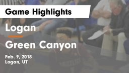 Logan  vs Green Canyon  Game Highlights - Feb. 9, 2018