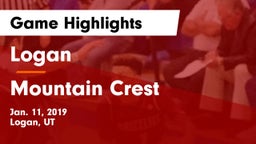 Logan  vs Mountain Crest  Game Highlights - Jan. 11, 2019