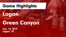 Logan  vs Green Canyon  Game Highlights - Jan. 16, 2019