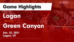 Logan  vs Green Canyon  Game Highlights - Jan. 22, 2021