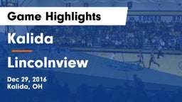 Kalida  vs Lincolnview  Game Highlights - Dec 29, 2016