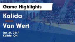 Kalida  vs Van Wert  Game Highlights - Jan 24, 2017