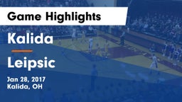 Kalida  vs Leipsic  Game Highlights - Jan 28, 2017