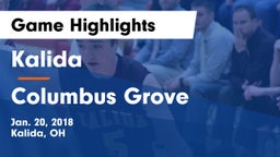 Kalida  vs Columbus Grove  Game Highlights - Jan. 20, 2018