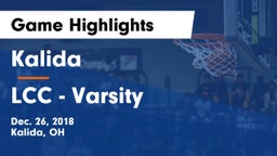 Kalida  vs LCC - Varsity  Game Highlights - Dec. 26, 2018