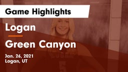 Logan  vs Green Canyon  Game Highlights - Jan. 26, 2021