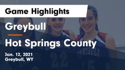 Greybull  vs Hot Springs County  Game Highlights - Jan. 12, 2021