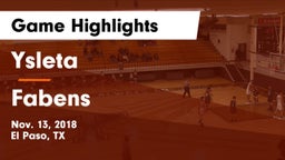 Ysleta  vs Fabens  Game Highlights - Nov. 13, 2018