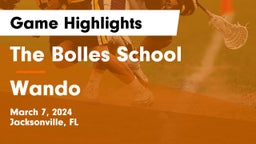 The Bolles School vs Wando  Game Highlights - March 7, 2024