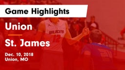 Union  vs St. James  Game Highlights - Dec. 10, 2018