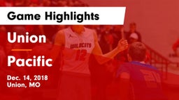 Union  vs Pacific  Game Highlights - Dec. 14, 2018
