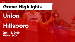 Union  vs Hillsboro  Game Highlights - Jan. 18, 2019
