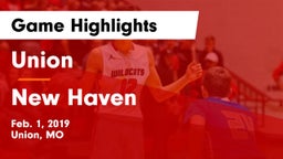 Union  vs New Haven Game Highlights - Feb. 1, 2019