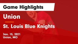 Union  vs St. Louis Blue Knights Game Highlights - Jan. 15, 2021