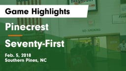 Pinecrest  vs Seventy-First  Game Highlights - Feb. 5, 2018