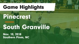 Pinecrest  vs South Granville  Game Highlights - Nov. 10, 2018
