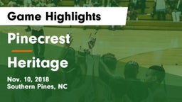 Pinecrest  vs Heritage Game Highlights - Nov. 10, 2018
