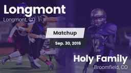 Matchup: Longmont  vs. Holy Family  2016