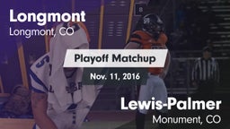 Matchup: Longmont  vs. Lewis-Palmer  2016