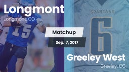 Matchup: Longmont  vs. Greeley West  2017