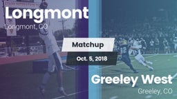 Matchup: Longmont  vs. Greeley West  2018