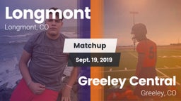 Matchup: Longmont  vs. Greeley Central  2019
