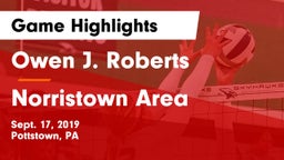 Owen J. Roberts  vs Norristown Area  Game Highlights - Sept. 17, 2019