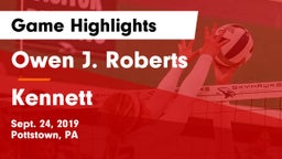 Owen J. Roberts  vs Kennett  Game Highlights - Sept. 24, 2019