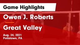 Owen J. Roberts  vs Great Valley  Game Highlights - Aug. 24, 2021