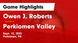 Owen J. Roberts  vs Perkiomen Valley  Game Highlights - Sept. 12, 2022