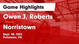 Owen J. Roberts  vs Norristown Game Highlights - Sept. 28, 2022