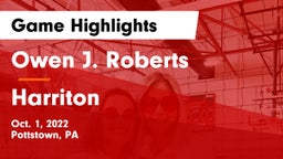Owen J. Roberts  vs Harriton  Game Highlights - Oct. 1, 2022