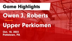 Owen J. Roberts  vs Upper Perkiomen Game Highlights - Oct. 10, 2022