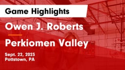 Owen J. Roberts  vs Perkiomen Valley  Game Highlights - Sept. 22, 2023