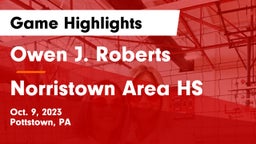 Owen J. Roberts  vs Norristown Area HS Game Highlights - Oct. 9, 2023