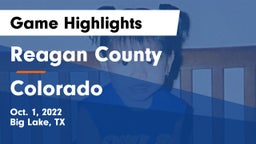 Reagan County  vs Colorado  Game Highlights - Oct. 1, 2022