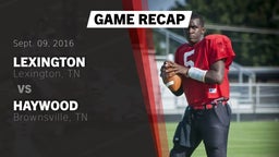 Recap: Lexington  vs. Haywood  2016
