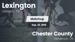 Matchup: Lexington High vs. Chester County  2016