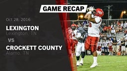 Recap: Lexington  vs. Crockett County  2016