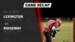 Recap: Lexington  vs. Ridgeway  2016
