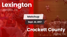 Matchup: Lexington High vs. Crockett County  2017
